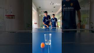 🏓 Hoy toca la puntería de los zagales 😜 PingPong Challenge RealZaragoza futbol [upl. by Eahcim166]