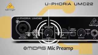 BEHRINGER  USB接続オーディオインターフェイス UMC22 [upl. by Ennaillij]