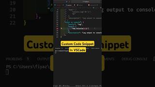 How to Create Custom Snippets in Visual Studio Code coding vscode snippets [upl. by Eliott]