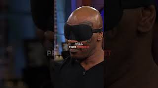 MIKE TYSON THROWS DARTS BLINDFOLDED Can He Hit The Bullseye shorts [upl. by Elaval]