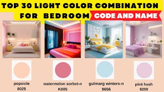 2024 paint colors  Top 30 Light Color Combination For Bedroom Asian Paints room Colour Combination [upl. by Isyak]