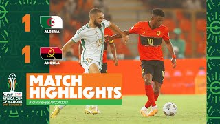 HIGHLIGHTS  Algeria vs Angola  ملخص مباراة الجزائر وانجولا 11 TotalEnergiesAFCON2023 [upl. by Crofton]