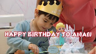 HAPPY BIRTHDAY TO AMAN3YEARS OLD Birthday Party  Live in china  ChineseampIndian Marriage Life [upl. by Assyn]