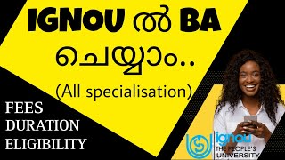 IGNOU BA ADMISSION  BAG  BA HONOURS  FEES  ELIGIBILITY  DURATION  IGNOU ALERTS [upl. by Inahpit]