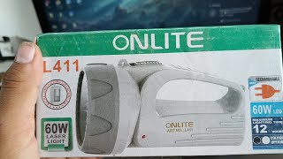 PRADEEP ELECTRICIAN AJNOUR  ONLITE L411 60W Laser Light 🔦 Unboxing in Hindi [upl. by Zenda16]