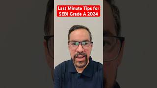 SEBI Grade A 2024 last Minute Exam Tips by Mahesh Sir sebi sebigradea trending [upl. by Iphlgenia]