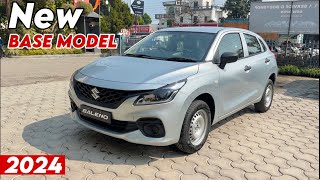 New BALENO Sigma Base Model 2024 Silver Colour ✅ Maruti Suzuki Baleno 2024 Base Model Review [upl. by Yramesor]