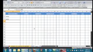 HORARIOS PARA INSTITUCIONES EDUCATIVAS EN EXCEL [upl. by Agnola]