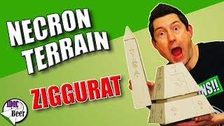 Necron Terrain  Ziggurat and Obelisks Built  LaserCutCard Review [upl. by Nivrad]