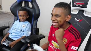 Can i finally beat my Little Bro  Man Utd vs Man City  FIFA 19 [upl. by Loats]