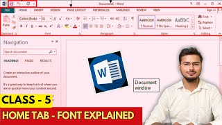 MS Word 2013 Home Tab Font Complete MS Word Tutorial Learn Microsoft Word Step by Step 4 [upl. by Karly826]