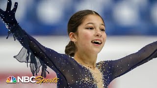 14 year old Alysa Liu takes silver at Junior Grand Prix Final  NBC Sports [upl. by Salvucci]