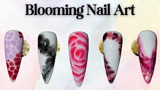 How to use Blooming Gel  Blooming Gel Nail Tutorial  Top 5 Easy Nail Art designs for beginners [upl. by Onateyac]