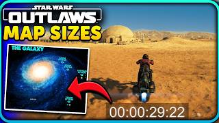 Star Wars Outlaws Map SizeGalaxy Map  Travel Time [upl. by Okimat]