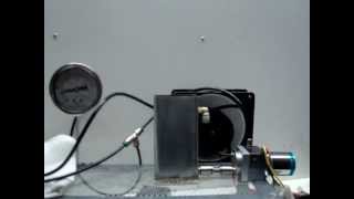 New Mini Hydraulic Pump 1° test 40 bar [upl. by Arraeic]