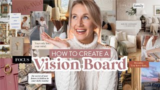 How to Create a Vision Board  Pinterest amp Canva [upl. by Smitt656]