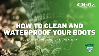 How to Clean and Waterproof Your Hiking Boots  Oboz Footwear [upl. by Asilef]