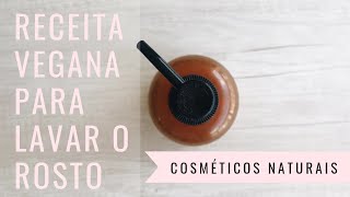 Receita Natural para Lavar o Rosto  Sabonete Líquido  Cosméticos naturais [upl. by Ecnarretal]