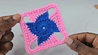 How to Crochet EASIEST amp SIMPLEST Square [upl. by Tobi]