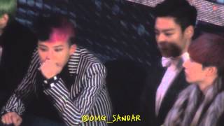 FANCAM 121229 Gayo Daejun ③ GDragonTOP ver [upl. by Ahsiatal]