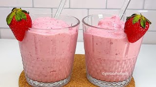 HOW TO MAKE STRAWBERRY SMOOTHIE [upl. by Crim]