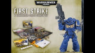 Warhammer 40k first Strike Mission 1  teaching my son to play 40K Good for beginners [upl. by Rhona]