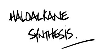 AQA ALevel Chemistry  Halogenoalkane synthesis free radical substitution [upl. by Hnamik]