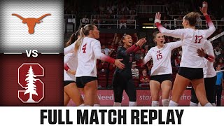 Texas vs Stanford Full Match Replay  2024 ACC Volleyball [upl. by Oilejor]