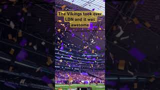 The Minnesota Vikings have invaded LDN and put on a show nfl nfluk vikings shorts [upl. by Waldon]