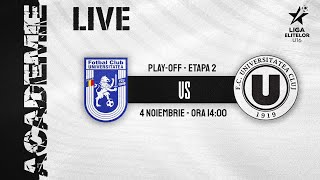 LIVE  FC U Craiova 1948  FC Universitatea Cluj Liga Elitelor U16 [upl. by Epoillac87]