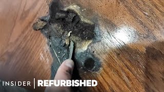 How A Burned Table Is Professionally Restored  Refurbished [upl. by Eceinert]