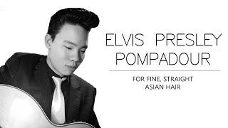 Elvis Pompadour Tutorial For Asian Hair [upl. by Bathsheb]