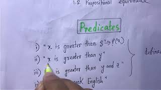 discrete math bangla tutorial 24  Predicate [upl. by Aenit]