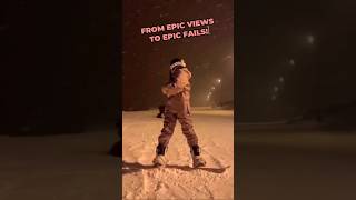 Snowboarding gone wrong fail funny snowboard [upl. by Akedijn]