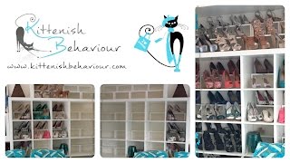 Shoe Storage Hack Using Ikea Shelf Inserts  Simple How To [upl. by Leeth64]