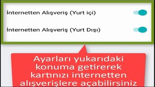 Kuveyt Türk İnternet Alışverişine AçmaKapama  Kartları Online Alışverişe Açma KapamaSenin Bankan [upl. by Mount]