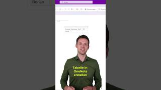 Tabelle in OneNote erstellen 💯 Excel tipps Tricks microsoftambassador [upl. by Adnilemreh879]