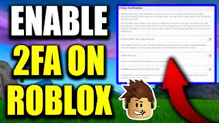 How To Enable 2FA On Roblox  Easy Guide [upl. by Unhsiv]