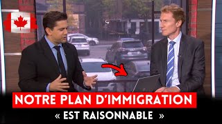 «Le plan dimmigration du Canada est raisonnable » Affirme le Ministre Marc Miller [upl. by Xylia586]