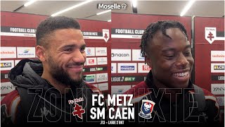 Ligue 2 BKT  Les réactions du FC Metz après la victoire face au Stade Malherbe de Caen 10 [upl. by Higley913]