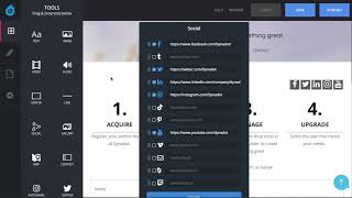 How to Add Social Media Links in Dynadot Website Builder [upl. by Ronna]
