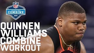 Quinnen Williams Combine Workout New Top Overall Pick  2019 NFL Scouting Combine Highlights [upl. by Airdnahc307]