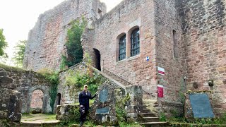 Hike to Nanstein Castle in Landstuhl Germany [upl. by Annaes]