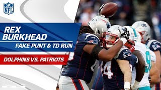 New Englands Fake Punt Play Sets Up Rex Burkheads Strong TD Run  Dolphins vs Pats  NFL Wk 12 [upl. by Ixel]