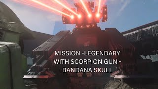 Halo Infinite Excavation site mission on Legendary with Scorpion gun amp bandana skull [upl. by Noyr]