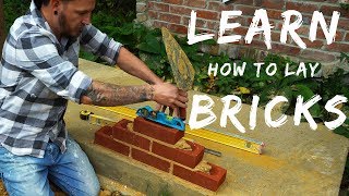 HOW TO LAY BRICKS FOR BEGINNERS Bricklaying for beginners ep4 [upl. by Olemrac]