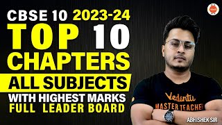 The Most Important High Scoring Chapters in CBSE Class 10 Abhishek SirVedantu910 [upl. by Niwhsa280]