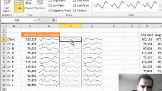 Excel Video 110 Sparklines with Text [upl. by Amla986]