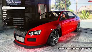 GTA 5 Customization Obey Tailgater  Audi A6 [upl. by Ardnuasak]