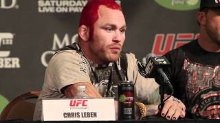 Chris Leben UFC 132 PreFight Presser [upl. by Essirahs279]